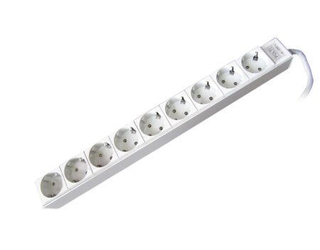 POWERSTRIP PULTI 9P 1U WHITE 3PHASE