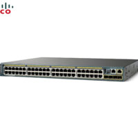 SWITCH ETH 48P 1GBE 4x1GBE SFP CISCO CATALYST 2960S POE+ 370W LAN Base