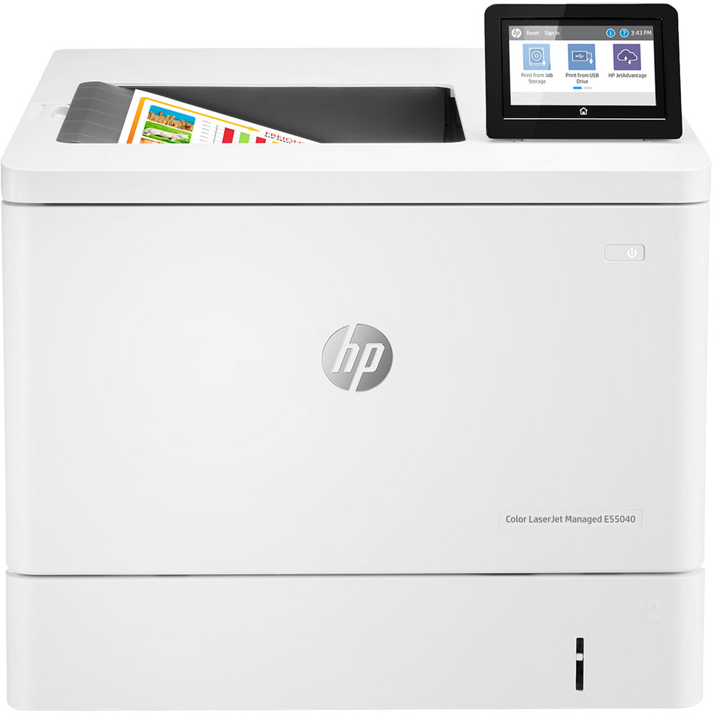 PRINTER LASER COLOR HP E55040DN NO TONERS